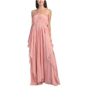 NANCY YANG Pleated Maxi Dress